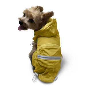 Pocket Raincoat Pastel Yellow